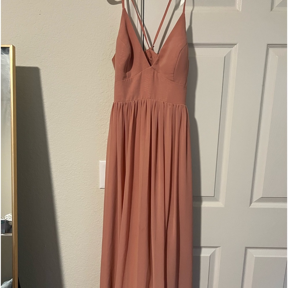 Azaize champagne rose dress